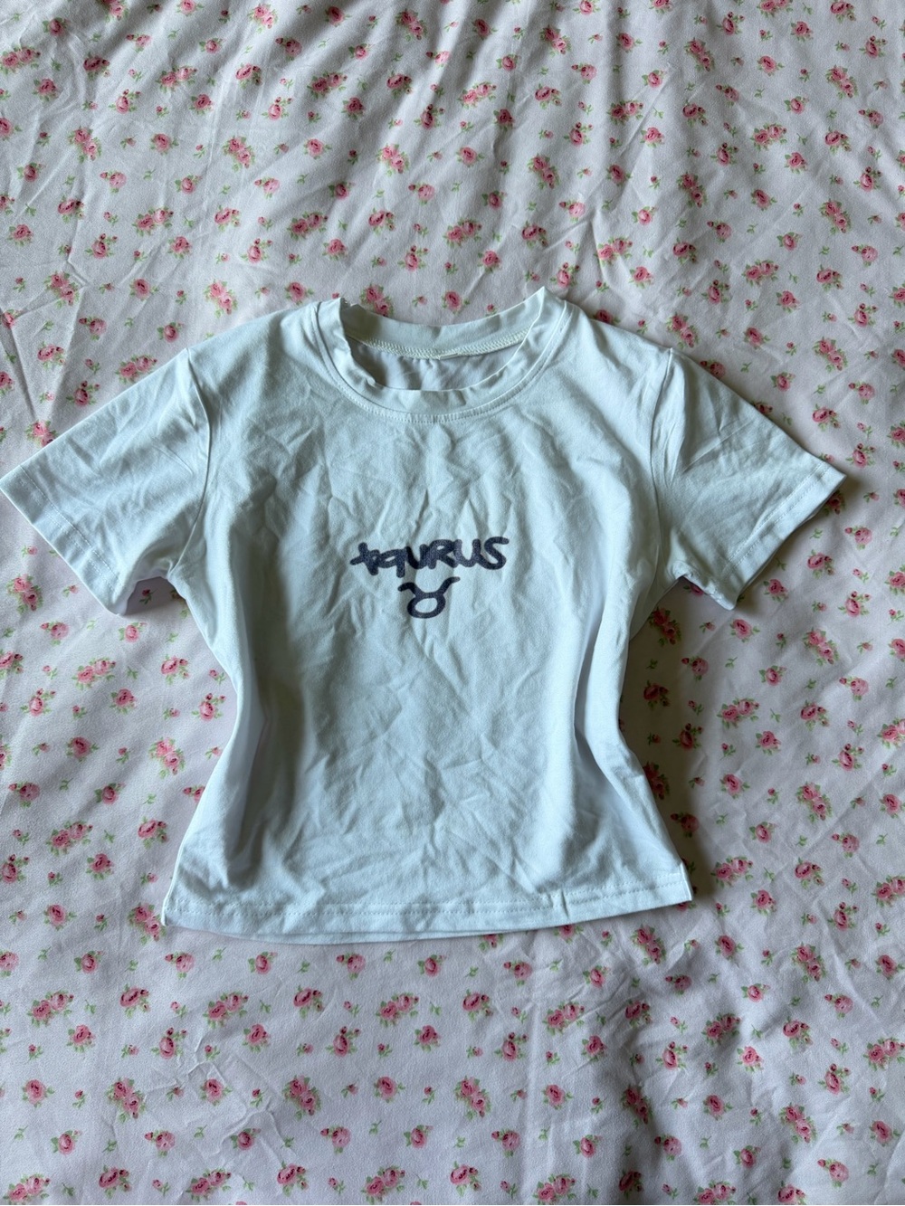 & Other Stories White Short Sleeve Taurus Graphic Tee